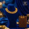 Premium Gold Plated Parnika Necklace with Earrings