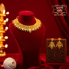 Premium Gold Plated Kutumbi Necklace with Earrings