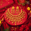 Premium Gold Plated Parbati Necklace with Earrings