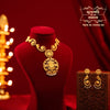 Premium Gold Plated Chandrika Necklace with Earrings