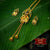 Premium Gold Plated Adro Tie Chain with Earrings