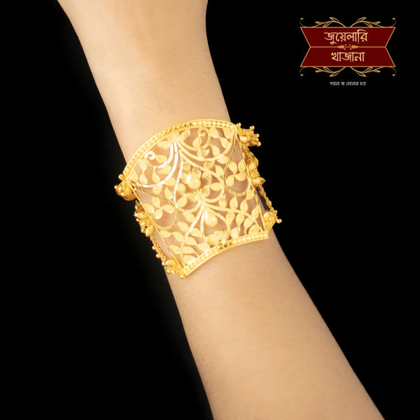 Exquisite Gold Plated Vine Leaf Mantasha Bracelet