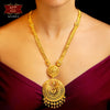 Premium Gold Plated Kanbali Sitahar with Earrings