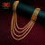 Stylish Gold Plated Box lahari with Earrings