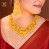 Premium Gold Plated Borni Necklace with Earrings