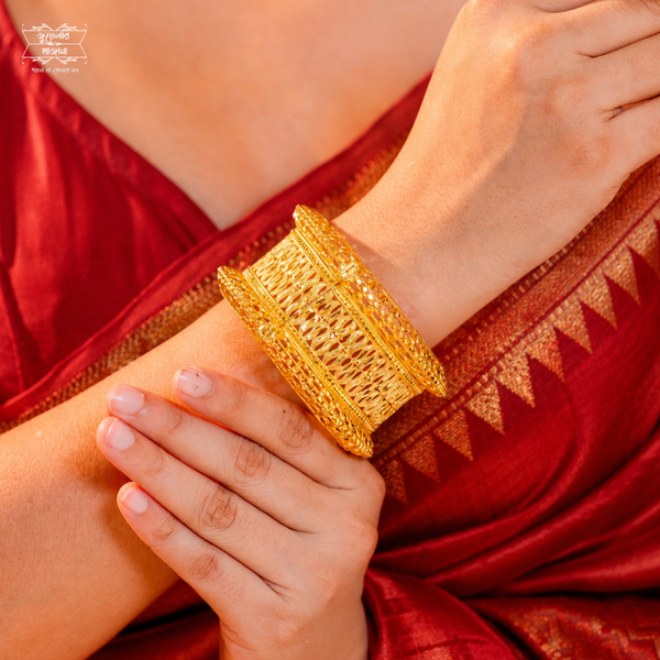 Premium Gold Plated Rishika Single Chur