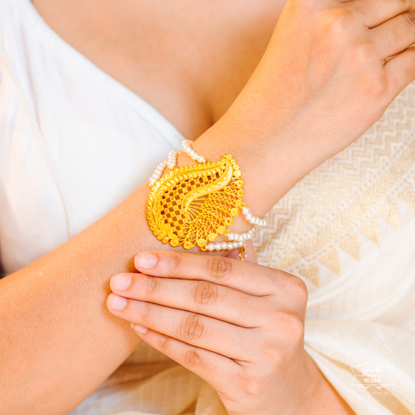 Stylish Gold Plated Rupmala Mantasha