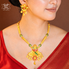 Premium Gold Plated Shivangi Sitahar with Earrings