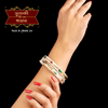 Premium Minakari Pat Buti Original Conch Shakha Pair image 1