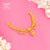 Aesthetic Gold Plated Muktolata Necklace with Earrings image 0