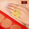 Premium Gold plated Semi Cultured Pearl studded Finger ring image 0