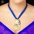 Premium Gold Plated Abstract Deer Pendant with Earrings image 0