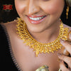 Premium Gold Plated Lotus Necklace with Earrings image 0