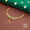 Premium Gold Plated Rajlaxmi Hasuli Set with Earrings image 1