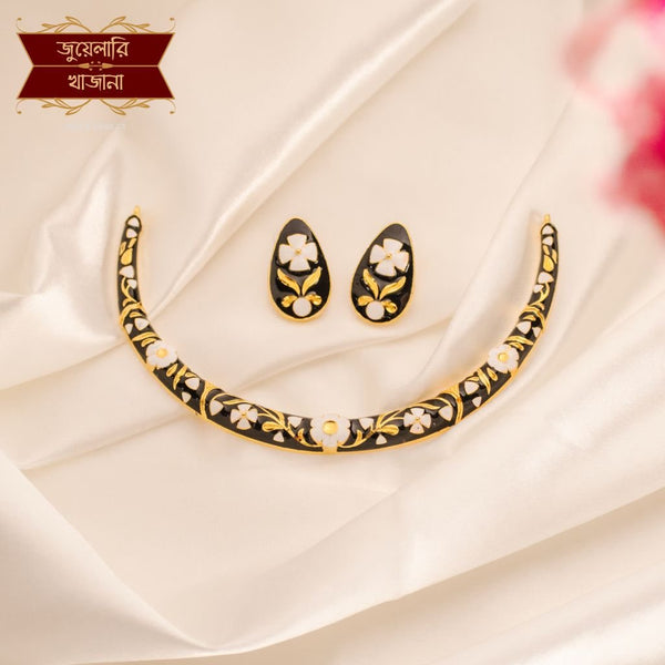 Premium Gold Plated Monochrome White Sakura Hasuli image 1