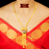 Stylish Gold Plated Minakri Jagannath Fury Tie Chain image 0