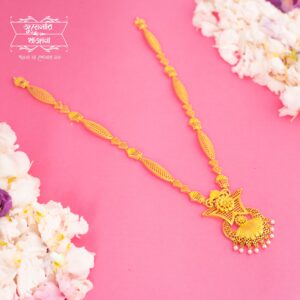 Stylish Gold Plated Mohormala Sitahar with Earrings